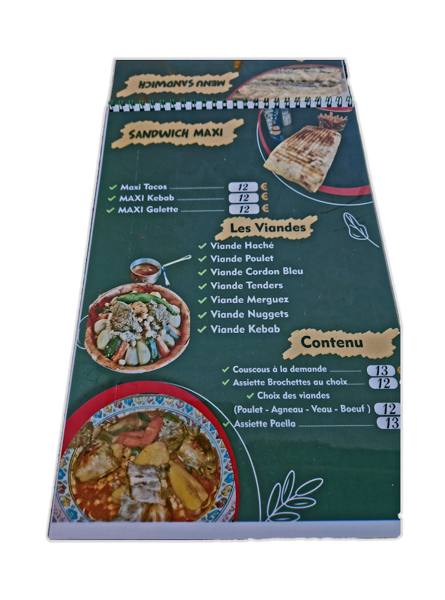 SNACK MCBM (Kebab et Tacos) Halal Photo Menu 3