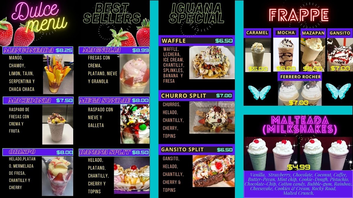 I-Guana Ice Cream Photo Menu 5
