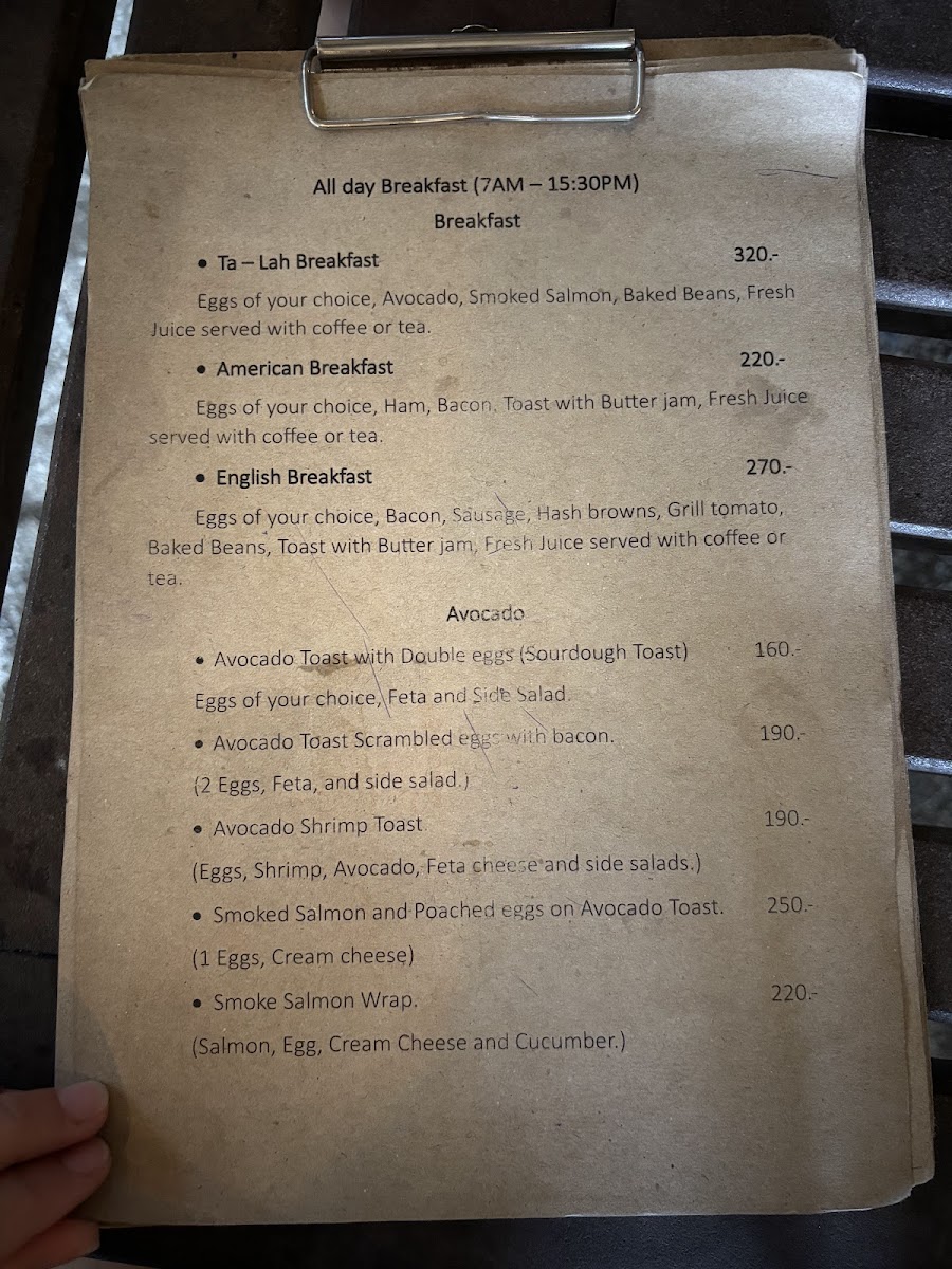 Ta-lah coffee&restaurant Photo Menu 10