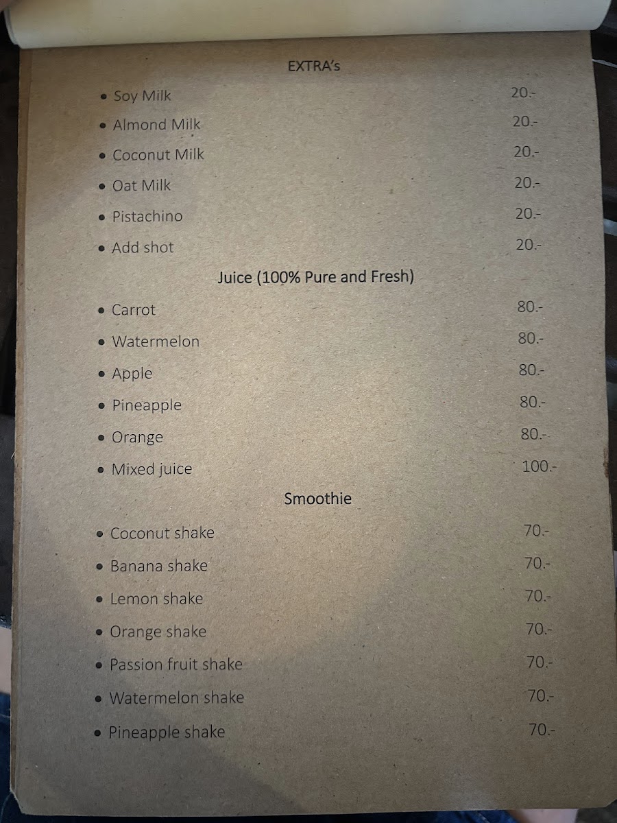 Ta-lah coffee&restaurant Photo Menu 4