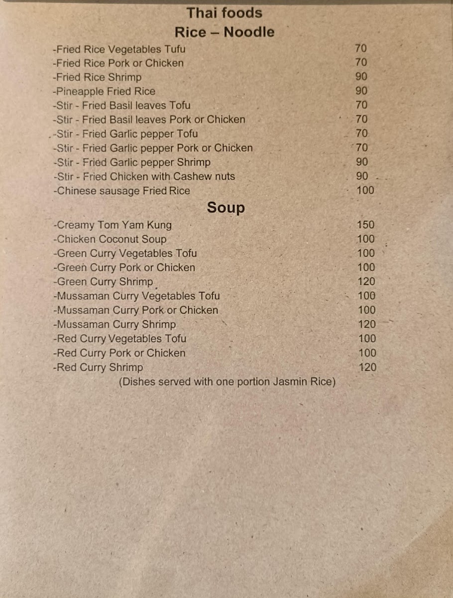 Ta-lah coffee&restaurant Photo Menu 8