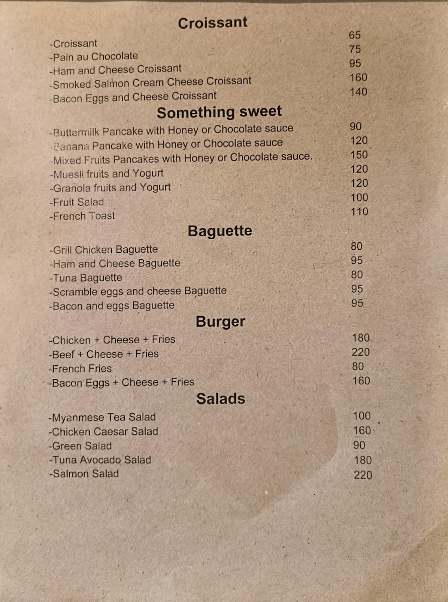 Ta-lah coffee&restaurant Photo Menu 9