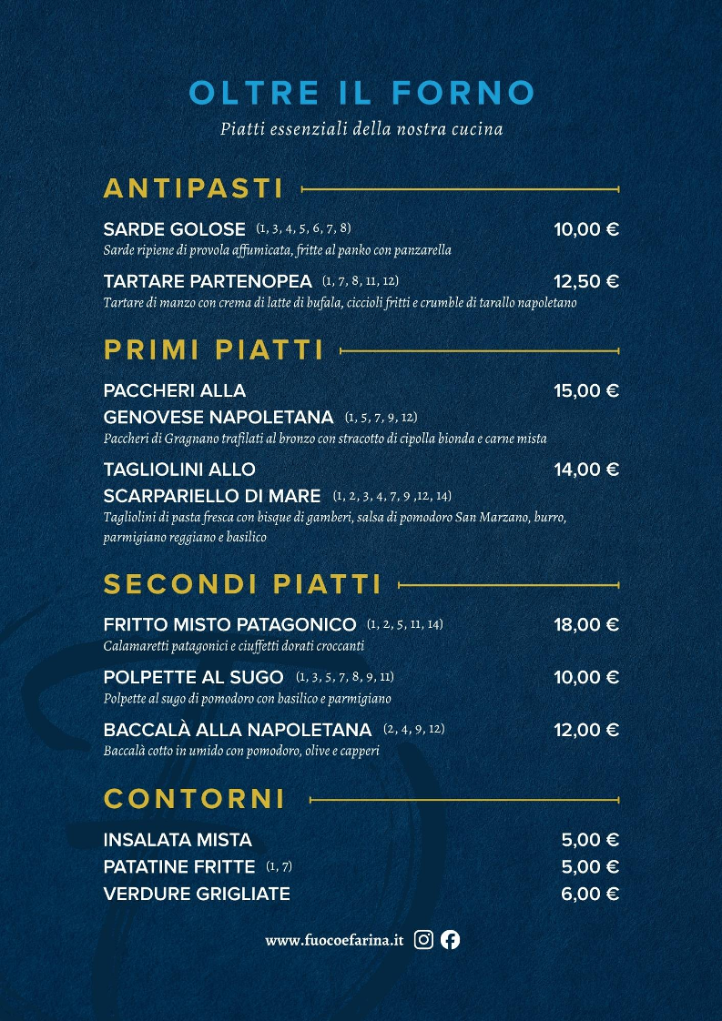 Fuoco & Farina Photo Menu 2
