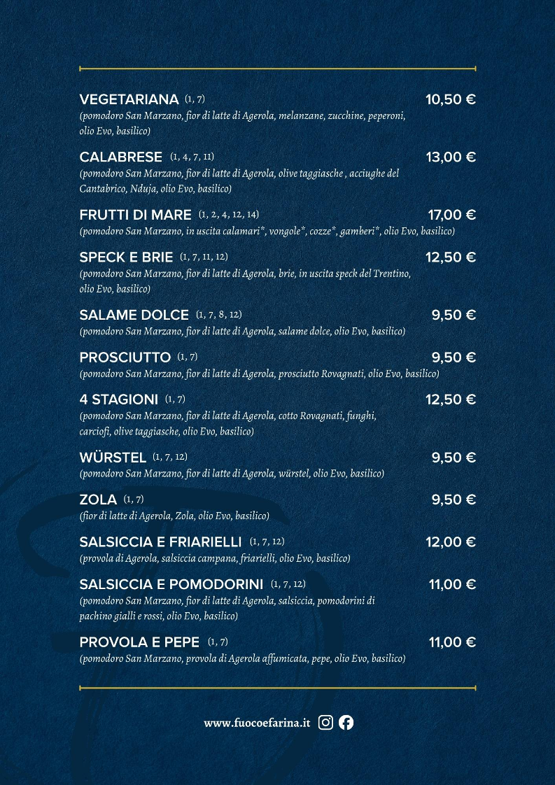 Fuoco & Farina Photo Menu 3