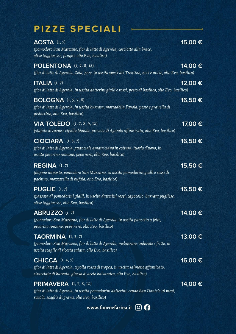 Fuoco & Farina Photo Menu 5