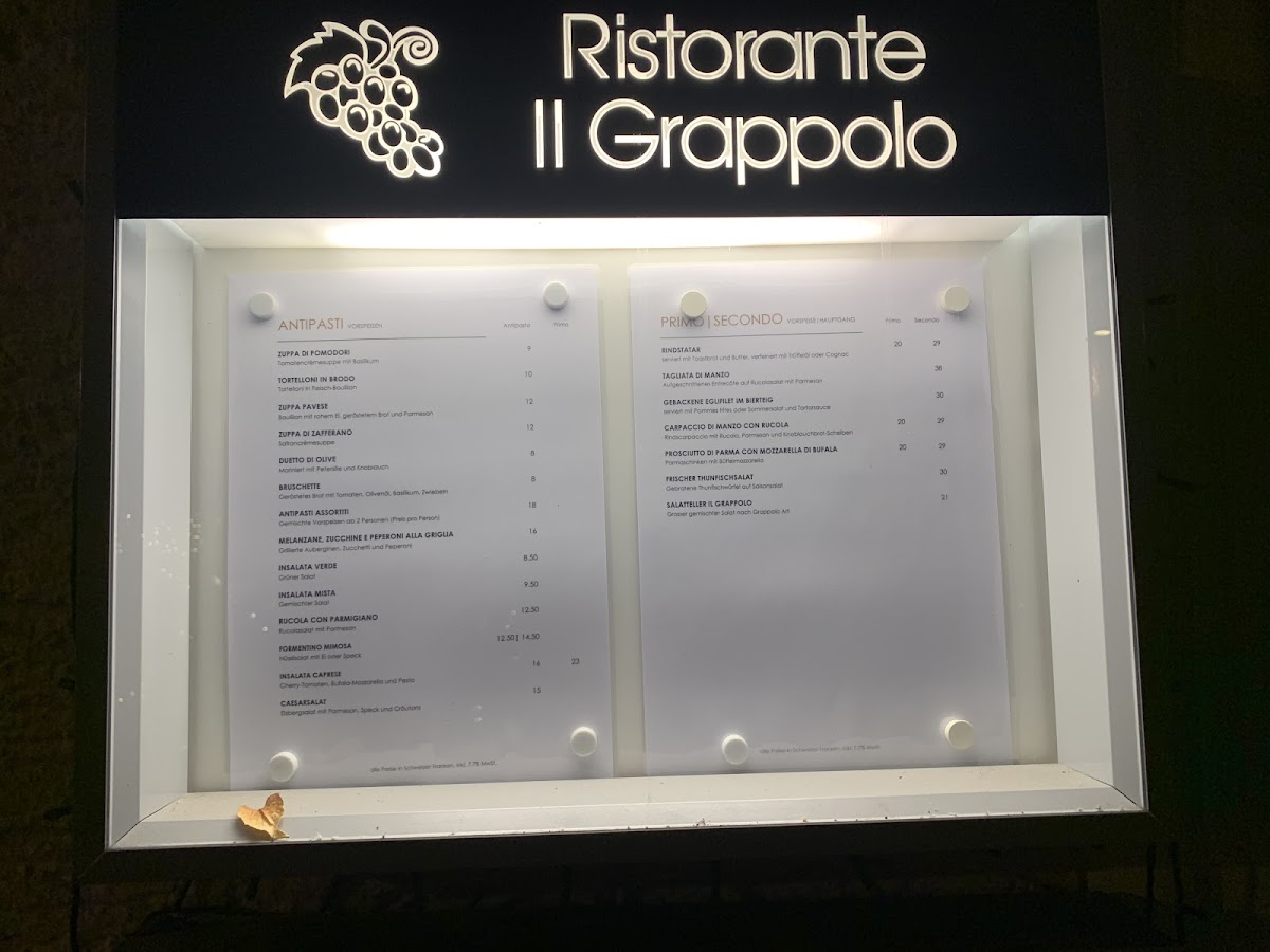 Il Grappolo Photo Menu 1