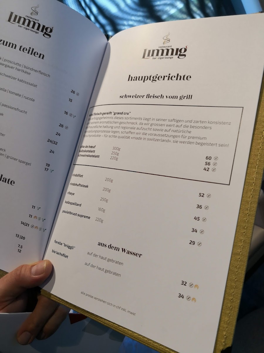 Limmig Restaurant | Bar | Lounge Photo Menu 1