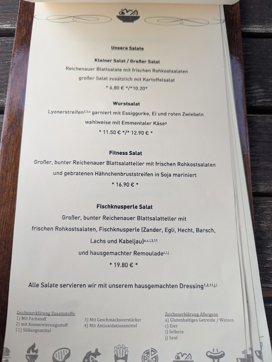 Strandbad Allensbach Restaurant Photo Menu 2