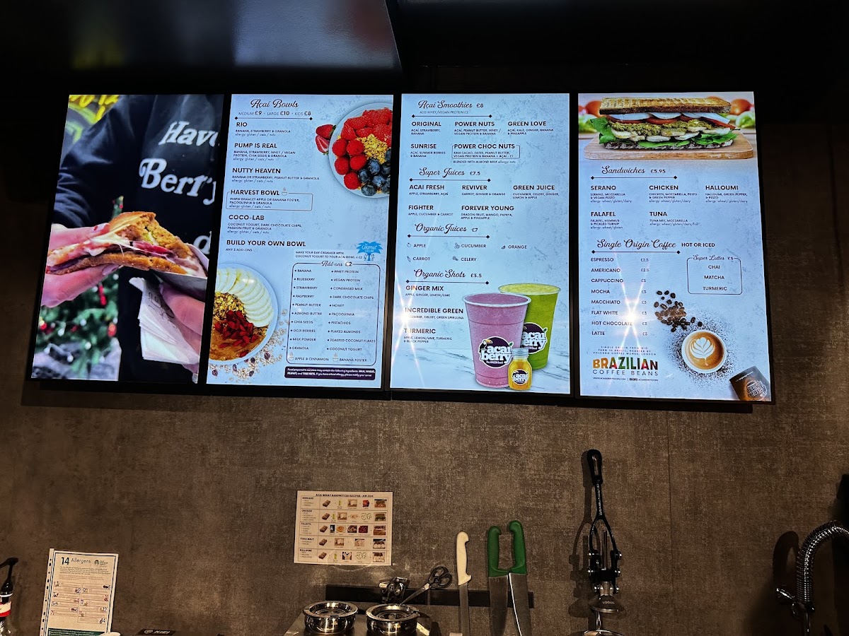 Acai Berry Photo Menu 2