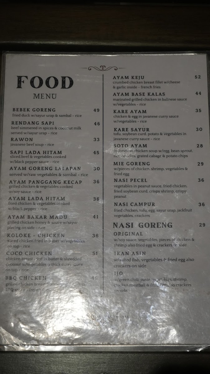 Warung Mangga Madu Photo Menu 10