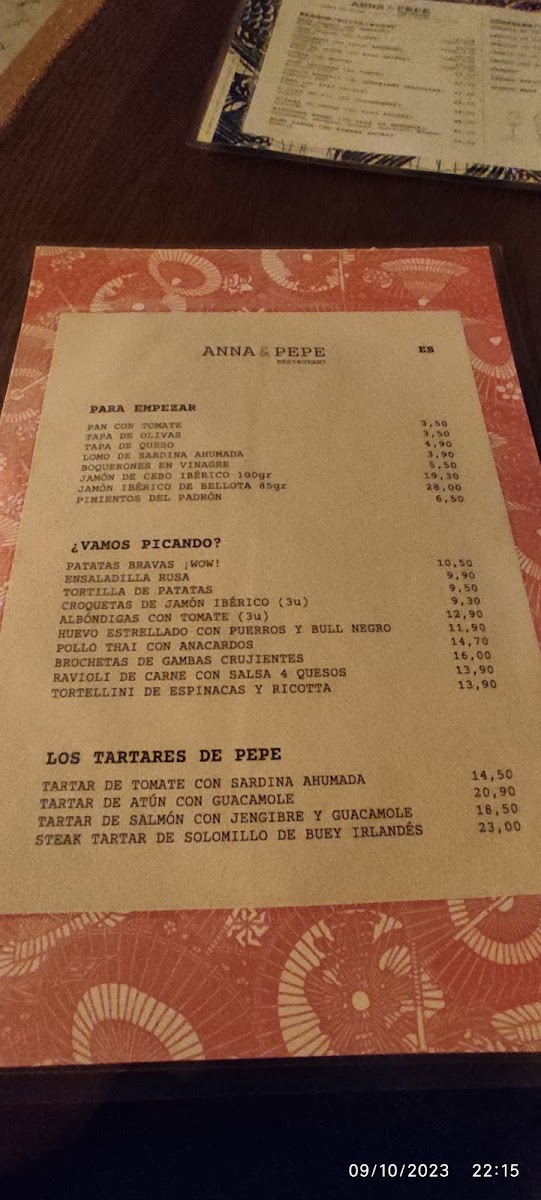 A&P Restaurant Photo Menu 10