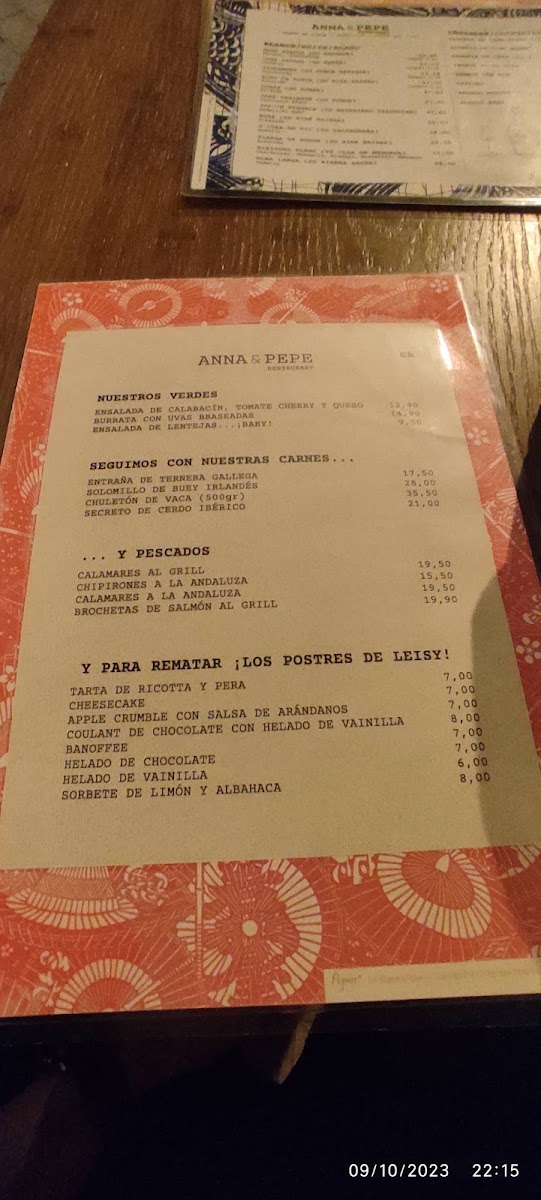 A&P Restaurant Photo Menu 9