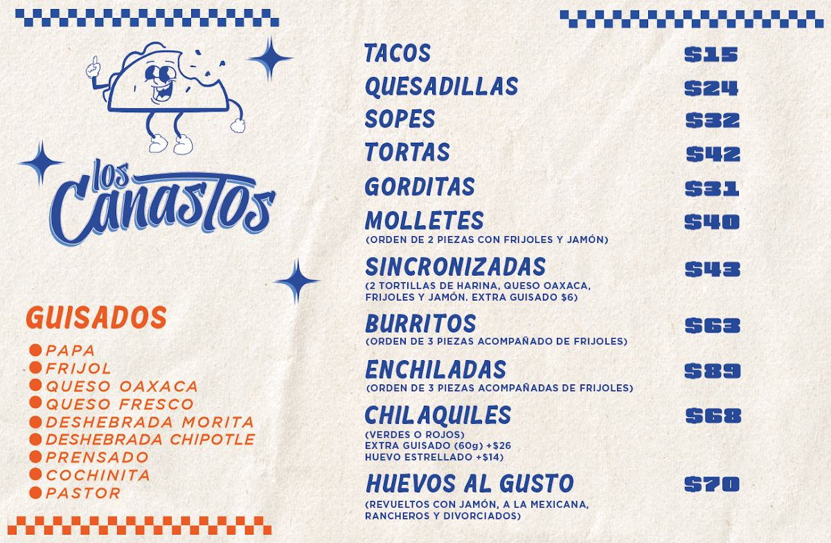 'Los Canastos' Tacos de Canasta Photo Menu 2
