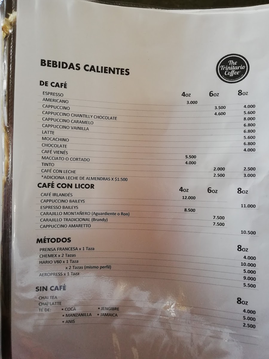 Trinitario Coffee Alameda - Tienda de Cafe Cali Photo Menu 4