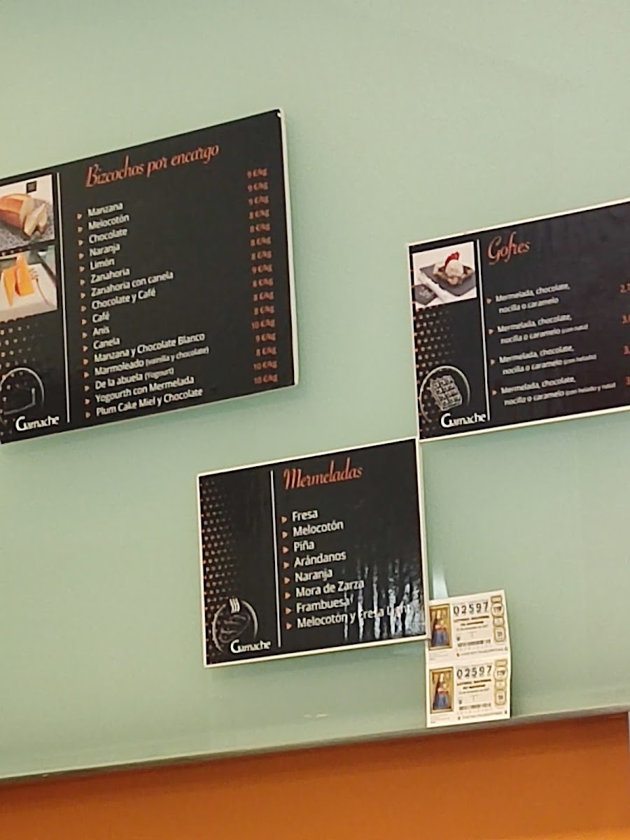 Garnache Photo Menu 2