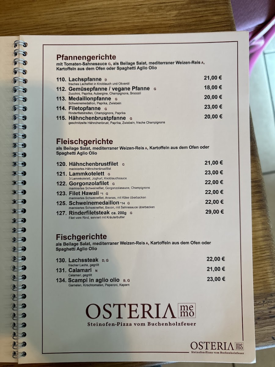 Osteria memo Photo Menu 4
