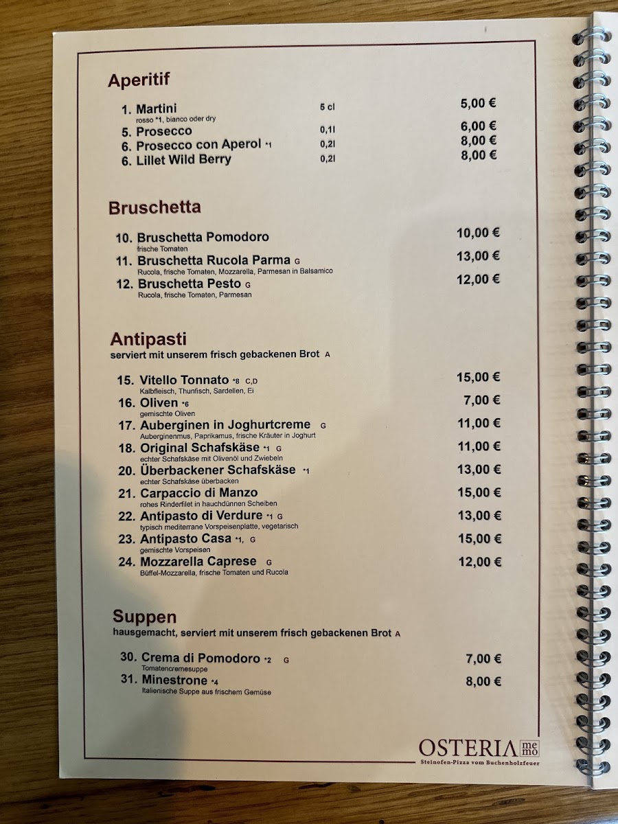 Osteria memo Photo Menu 5