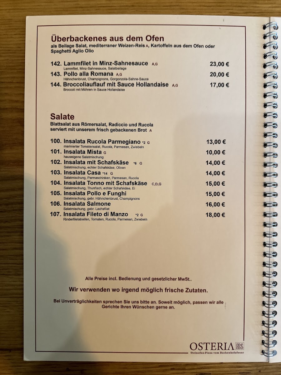 Osteria memo Photo Menu 8