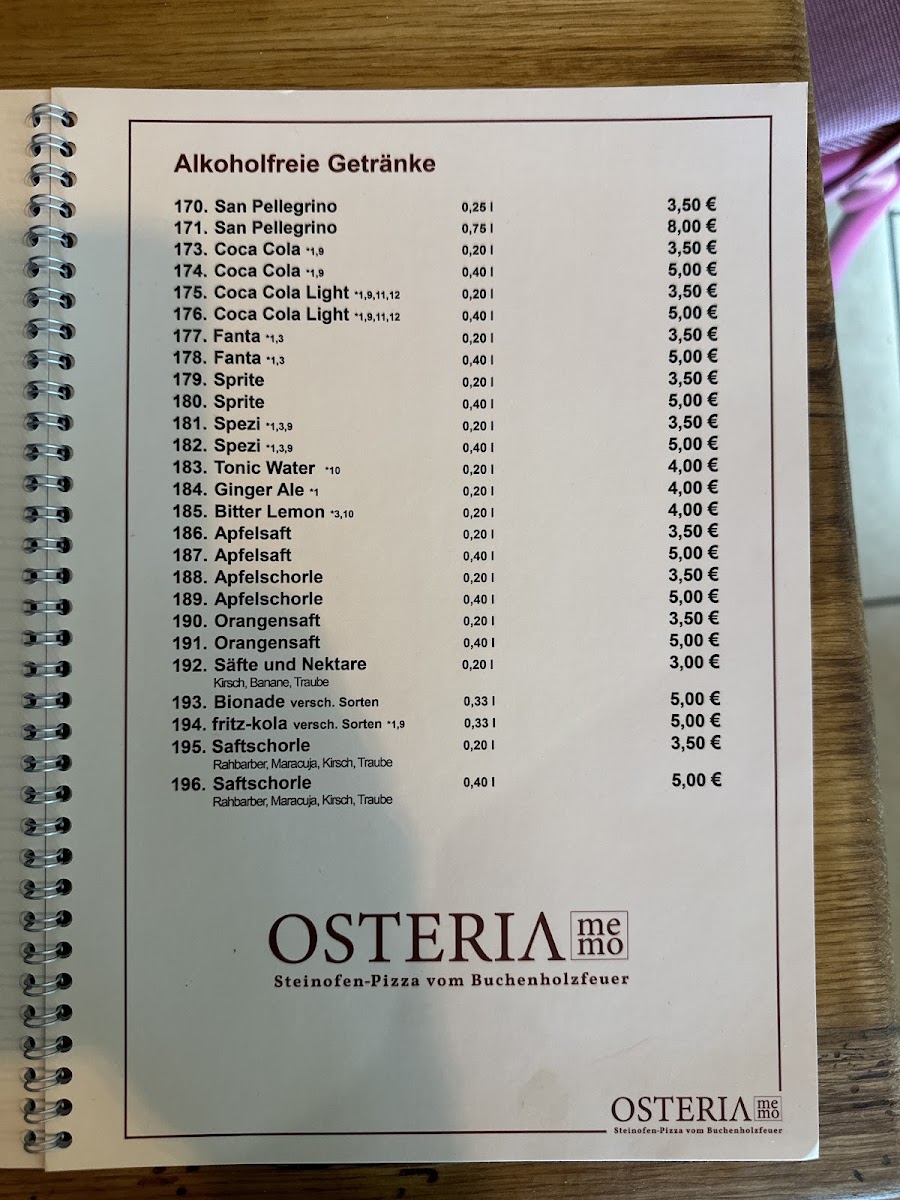 Osteria memo Photo Menu 9