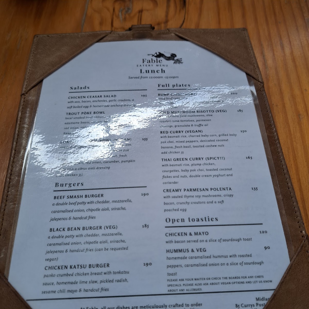 Midlands Fable Taproom Photo Menu 7