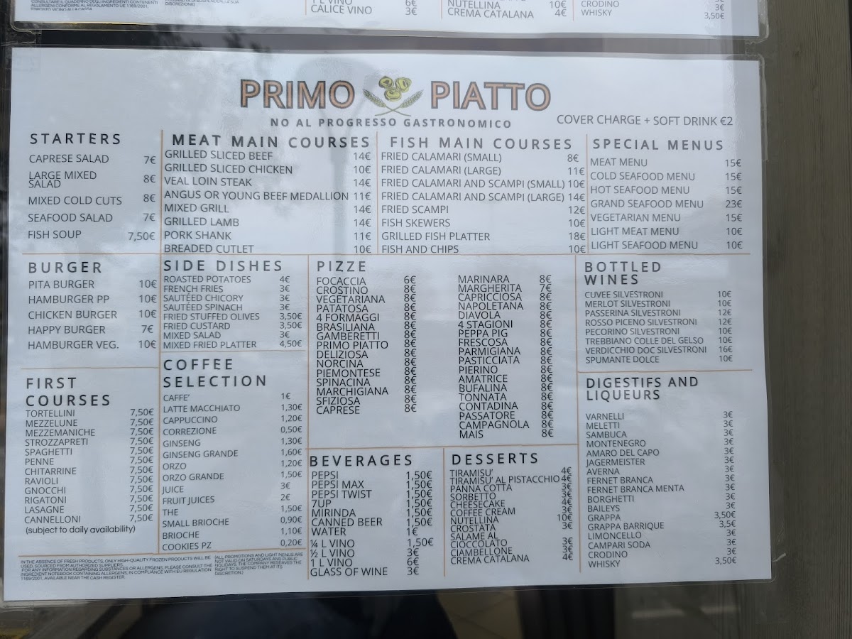 Primo Piatto - No al progresso gastronomico Photo Menu 1