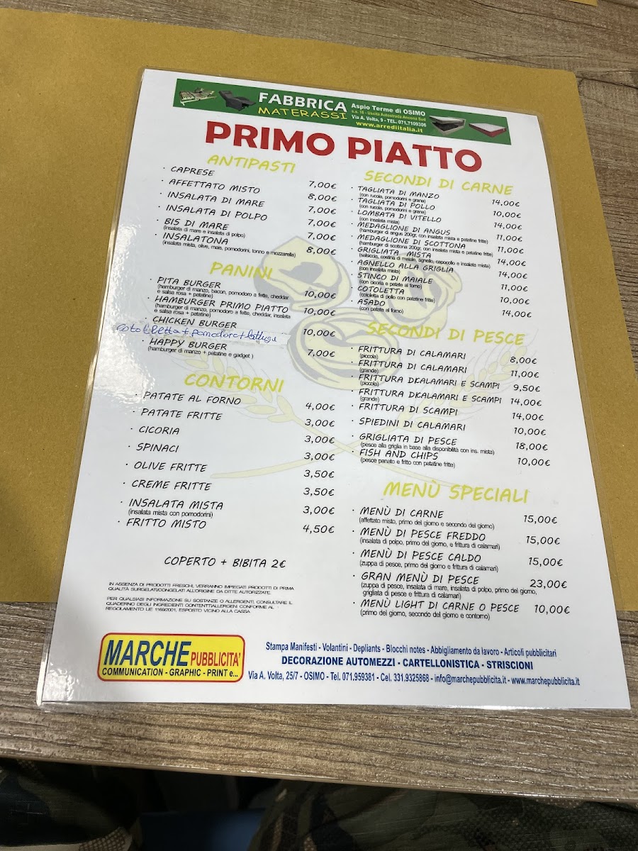 Primo Piatto - No al progresso gastronomico Photo Menu 2