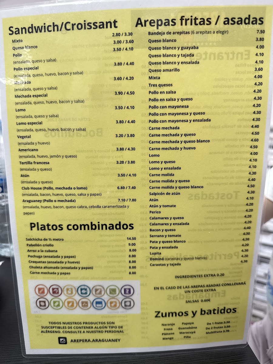 Araguaney - Arepera & Cafeteria Photo Menu 1
