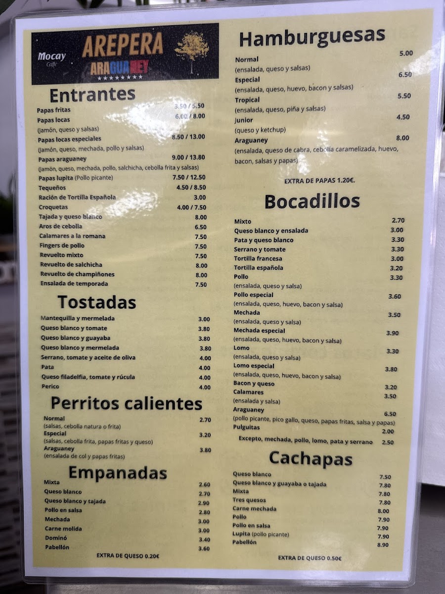 Araguaney - Arepera & Cafeteria Photo Menu 2