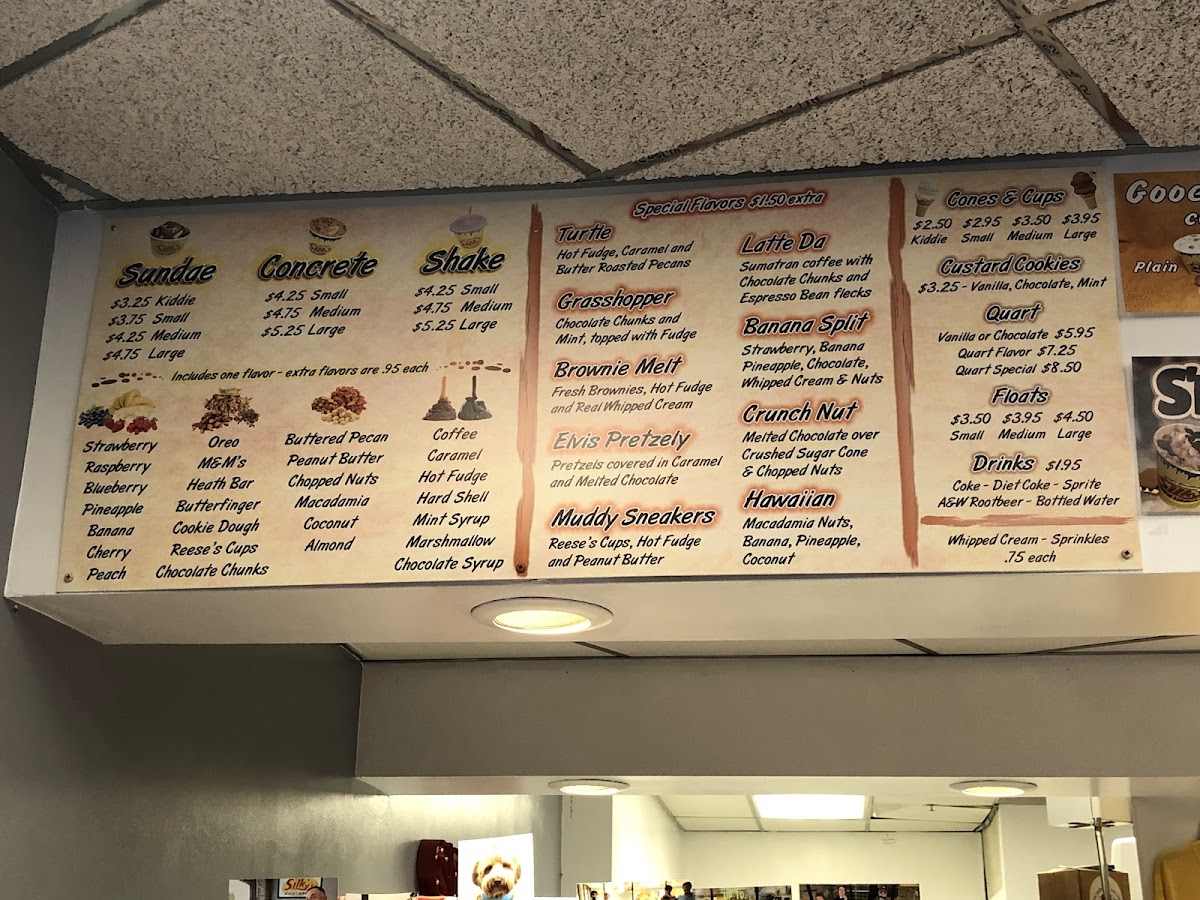 Silky's Frozen Custard Photo Menu 2
