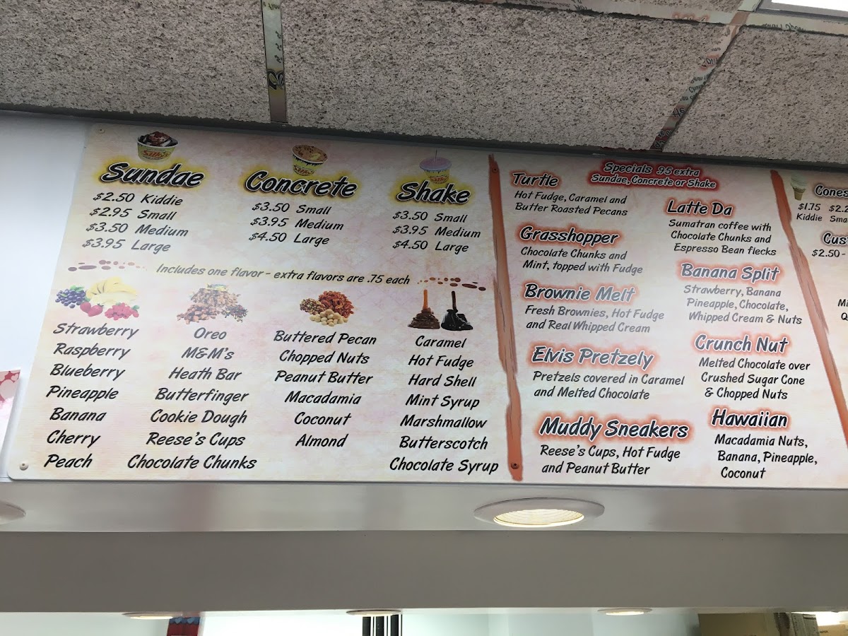 Silky's Frozen Custard Photo Menu 5