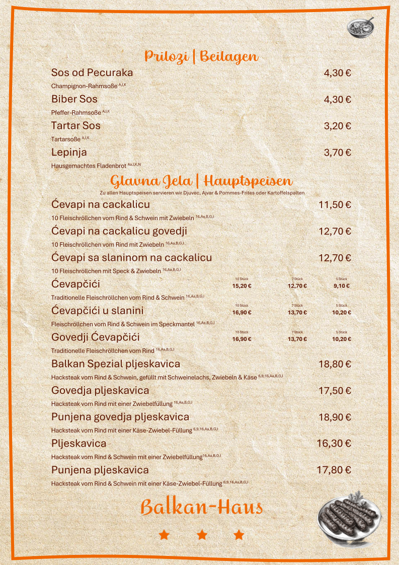 Balkan-Haus Deizisau Photo Menu 10