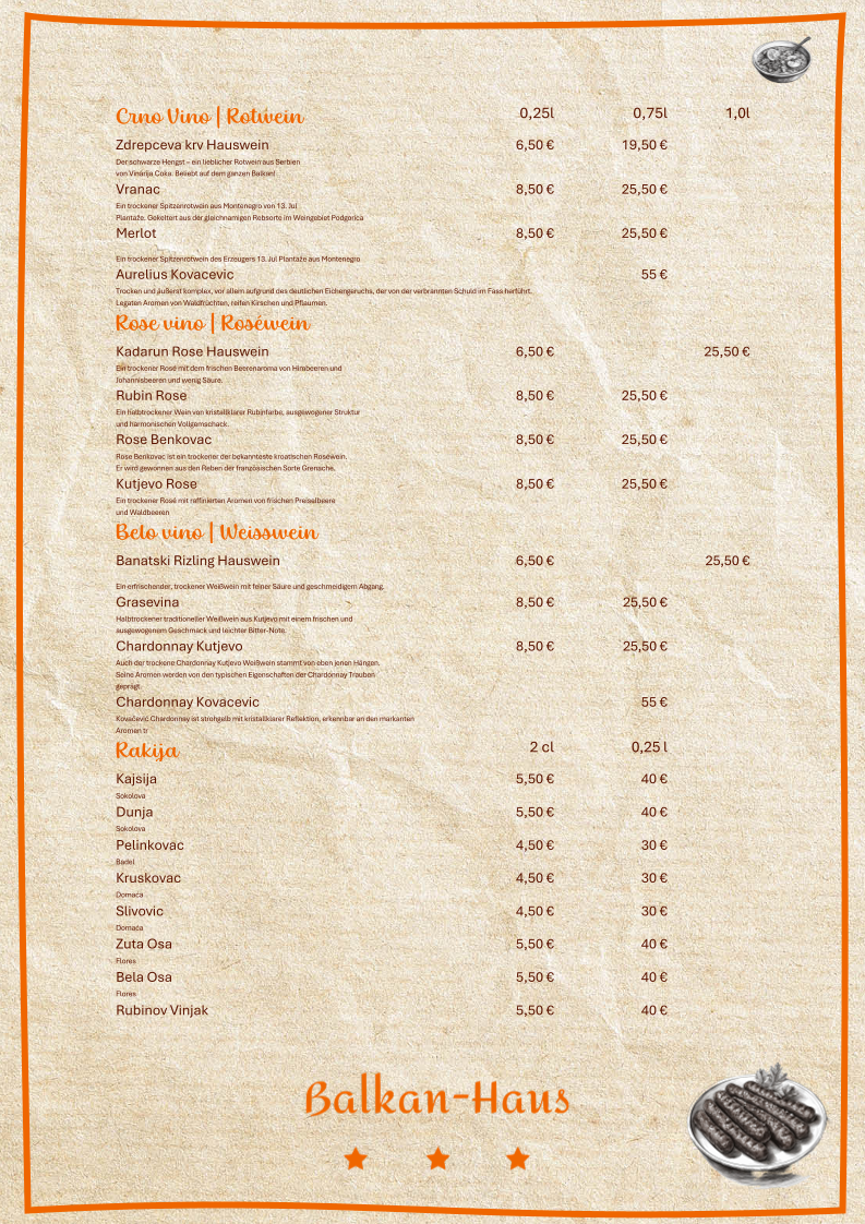 Balkan-Haus Deizisau Photo Menu 2
