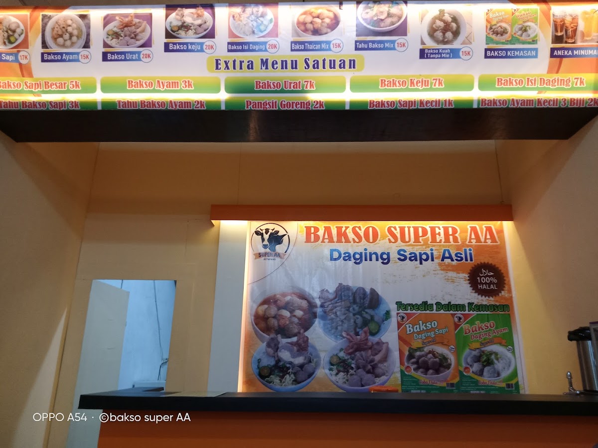 Kedai bakso SUPER AA Photo Menu 4