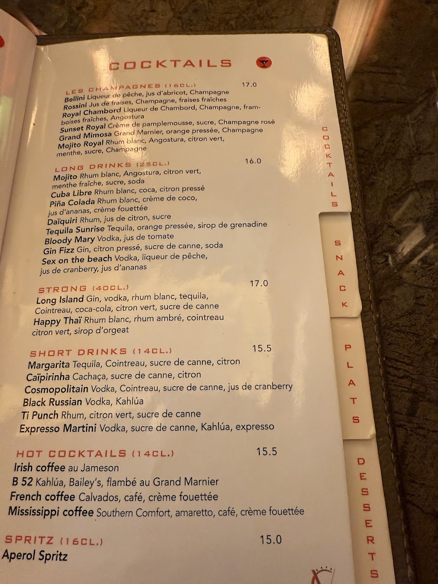 Café George V Photo Menu 2