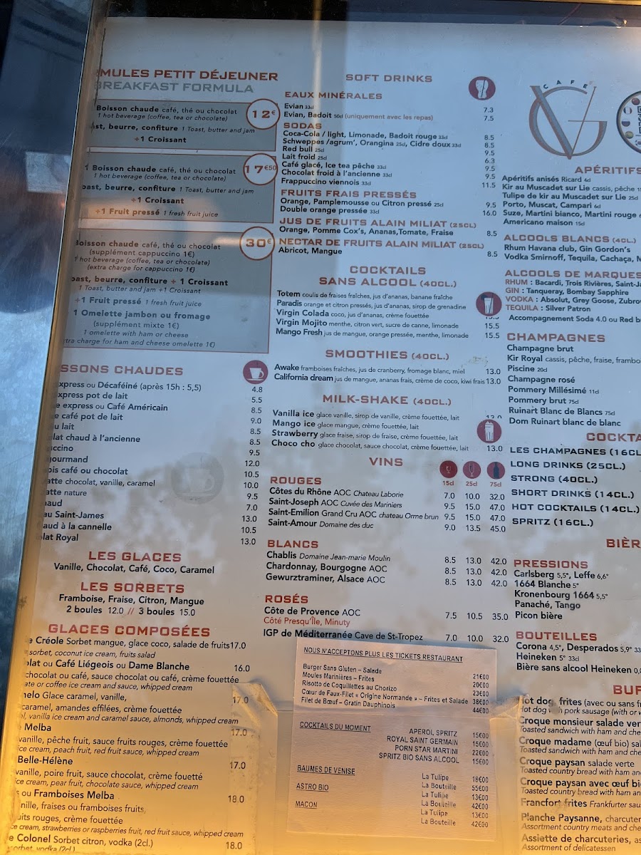 Café George V Photo Menu 5