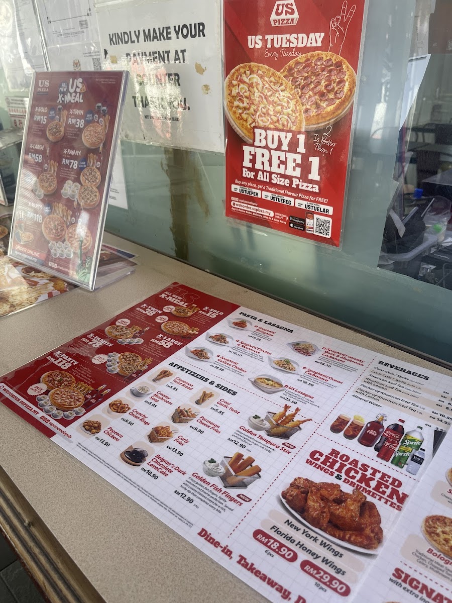 US Pizza - Greenlane, Penang Photo Menu 3