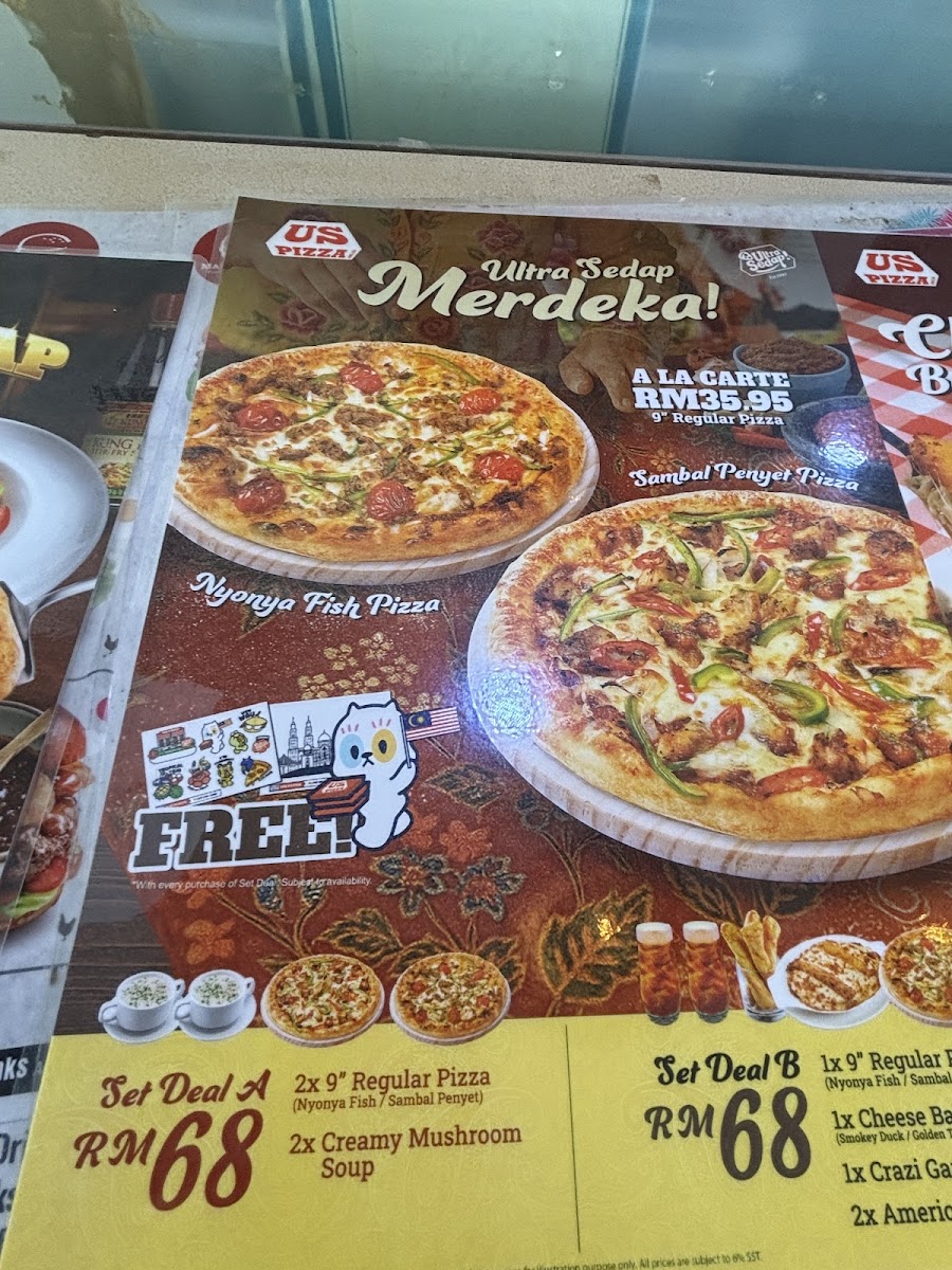 US Pizza - Greenlane, Penang Photo Menu 6