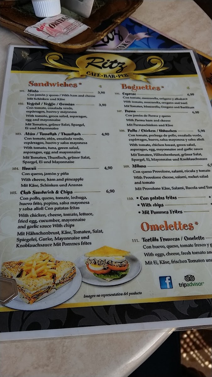 Restaurant Ritz Photo Menu 8