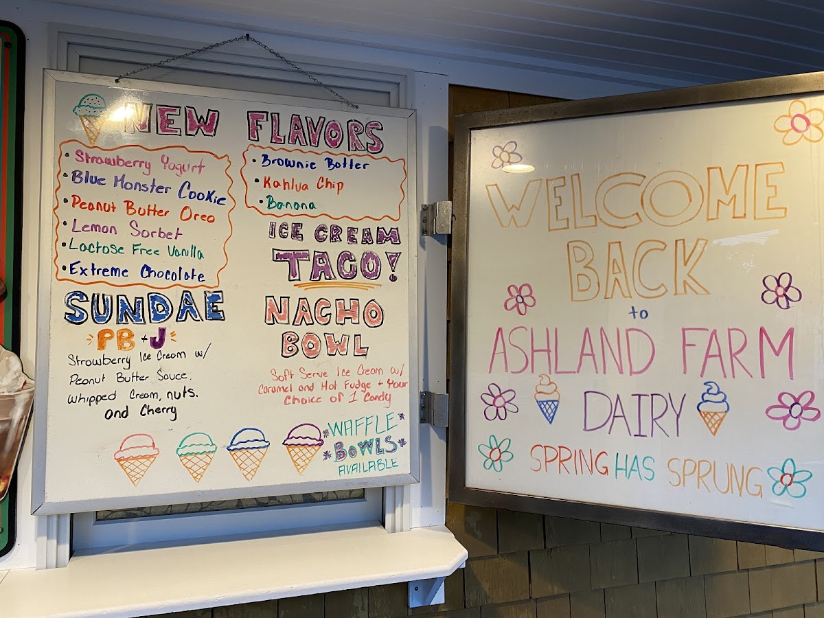Ashland Farm Dairy Photo Menu 4