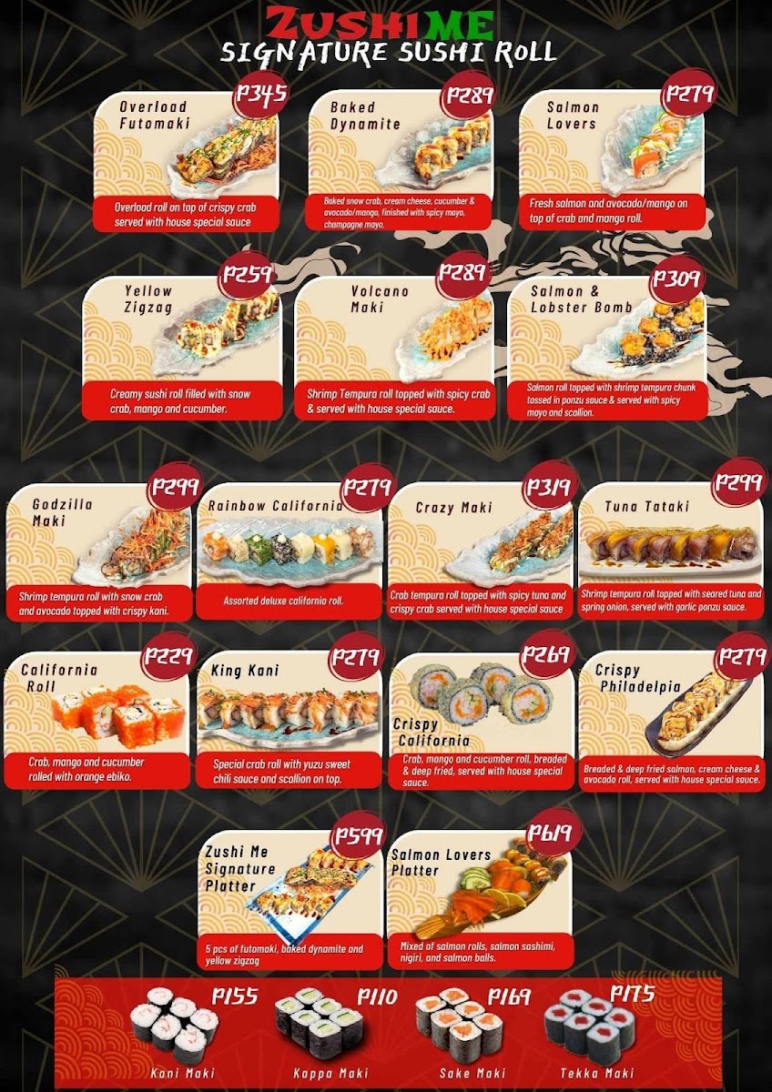 Zushi Me Photo Menu 2
