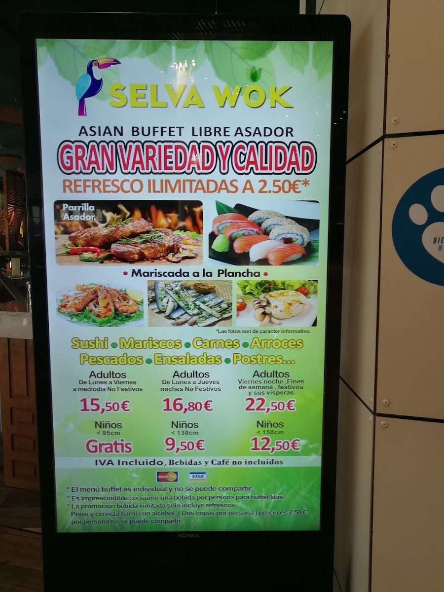 Selva Wok CC Lagoh Sevilla Photo Menu 1