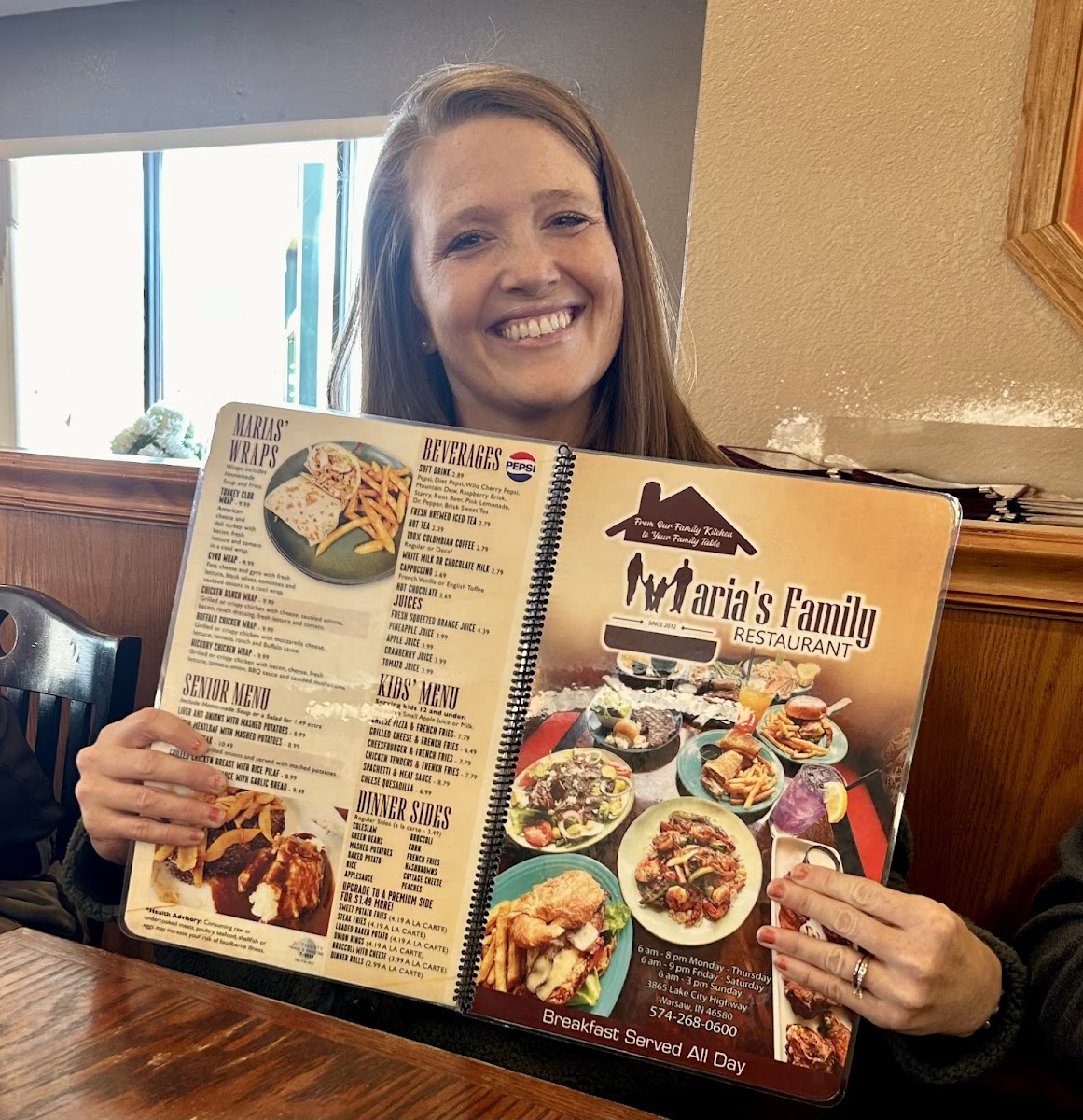 Maria's Family Restaurant Photo Menu 1