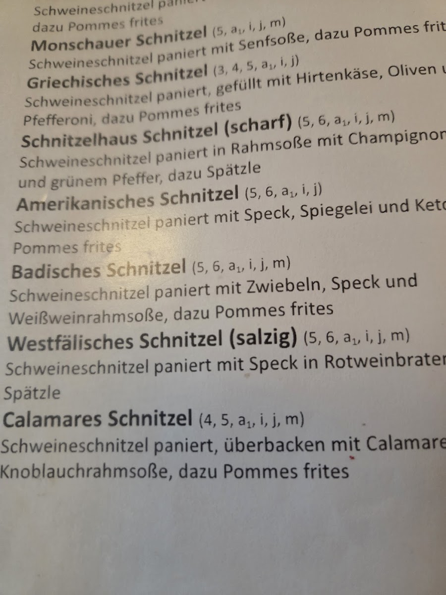 Schnitzelhaus Photo Menu 2