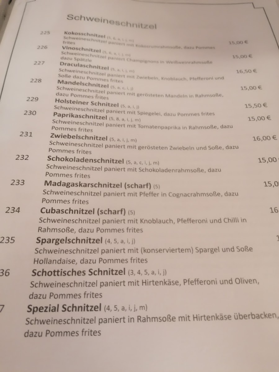Schnitzelhaus Photo Menu 9