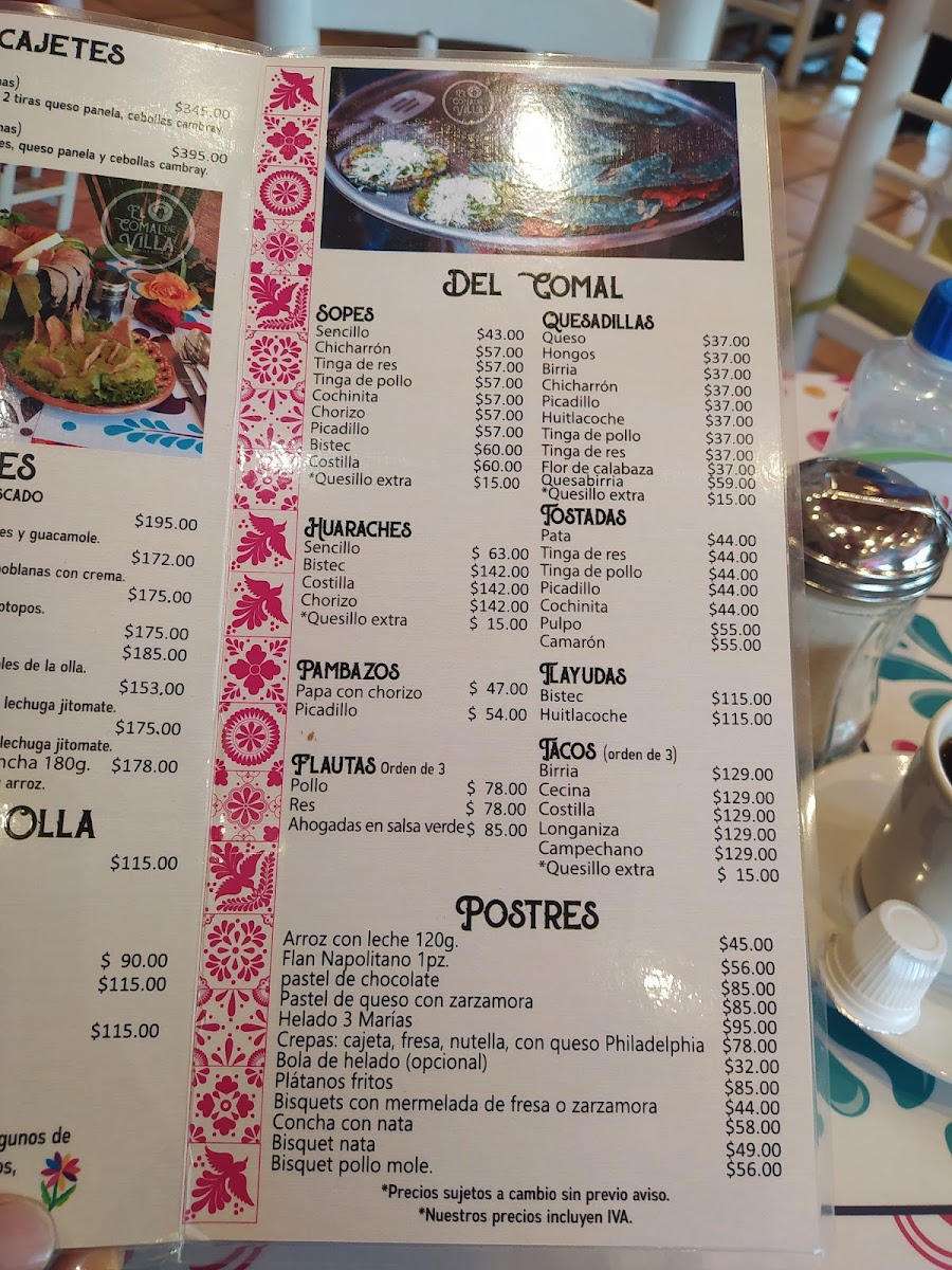 El Comal De Villa Photo Menu 6