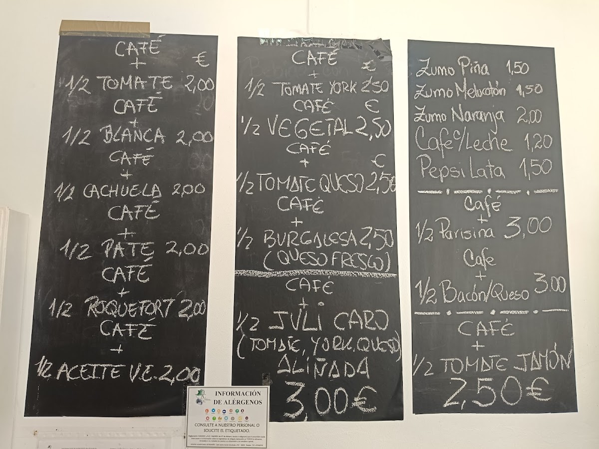 Café San Francisco Photo Menu 1