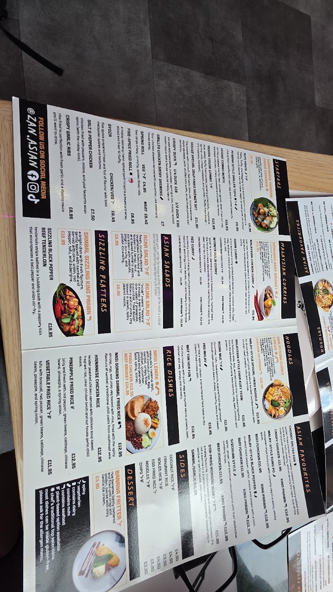 ZAN ASIAN Malaysian Kitchen | Restaurant Photo Menu 9