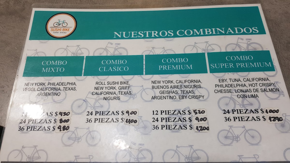 Sushi Bike Photo Menu 3