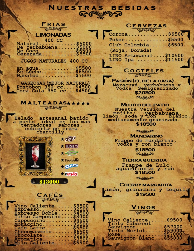 Casa de Soto Photo Menu 1