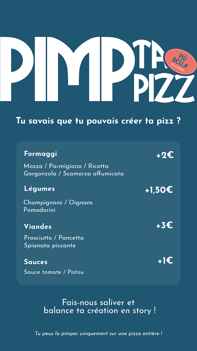 Più Bella Pizza & Gelato Photo Menu 2